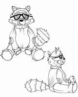 Free Printable Raccoon Coloring Pages For Kids sketch template