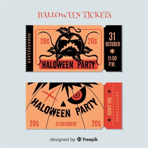 Blank Halloween Ticket Template Special Occasions Deserve Great Prices.Printable Template Gallery