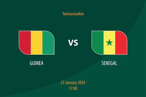 Guinea vs Senegal football scoreboard broadcast template 36530546 ...