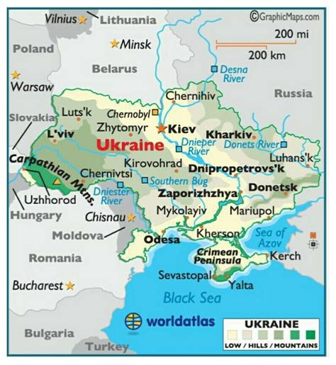 Ukraine Large color map 🇺🇦 | Ukraine, Geography, World geography