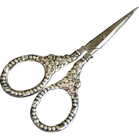 UNGER Bros Sterling Silver Embroidery / Sewing Scissors from rmcantiques on Ruby Lane