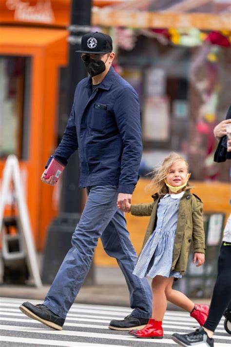 Bradley Cooper in a Black Cap Walks with His Daughter Lea in New York City 04/30/2021 – LACELEBS.CO