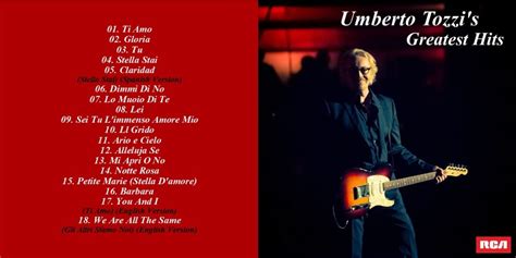 Umberto Tozzi - Umberto Tozzi's Greatest Hits (2020) CD