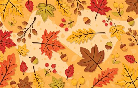 Fall Leaves Background Vector Art, Icons, and Graphics for Free Download