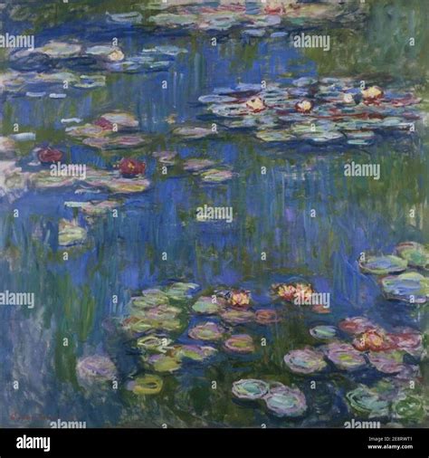 Monet Water Lilies 1916 Stock Photo - Alamy