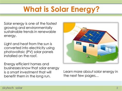 The advantages of solar energy