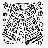 Scarf Coloring Pages To Print  Free Printable sketch template