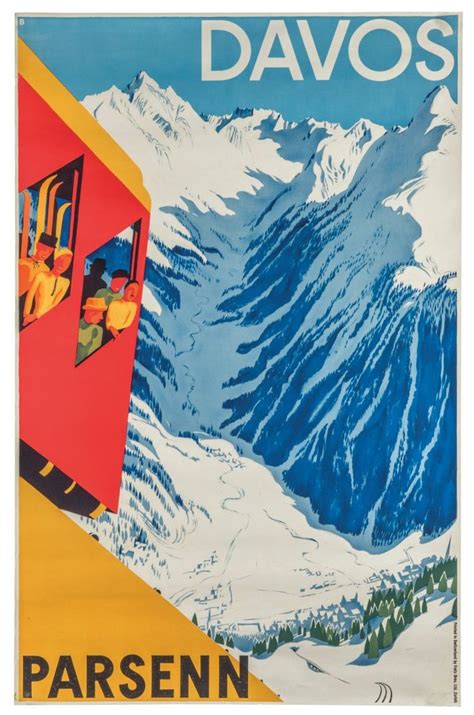 The graphic artists who made skiing cool | Christie's | Ski posters, Davos, Travel poster design