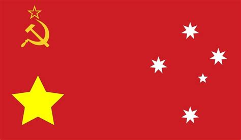 Flag Of communist Australia. : vexillology