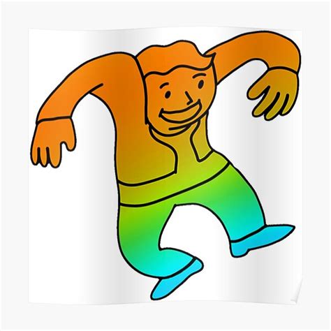 "Vault boi meme goofy arms " Poster by Tunnelsnakefool | Redbubble