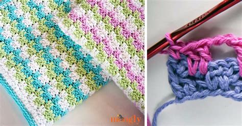 How to crochet the leaping stripes and blocks pattern (video tutorial & diagram)