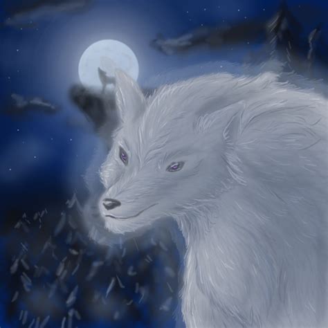 Wolf of the Blue Moon by miyakookami on DeviantArt