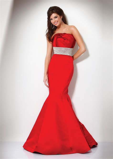 SHE FASHION CLUB: Strapless Red And White Wedding Dresses