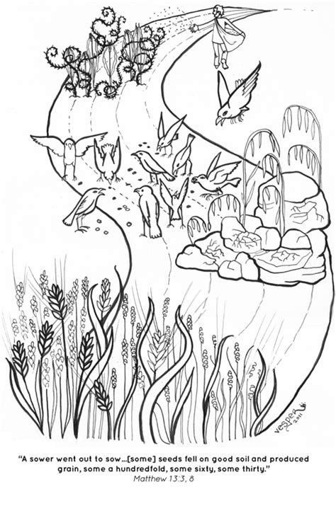 Parable Of The Sower Coloring Page at GetColorings.com | Free printable ...