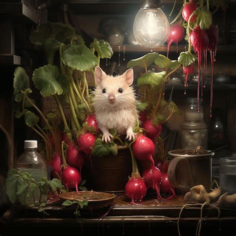 Premium AI Image | Night of the Radishes