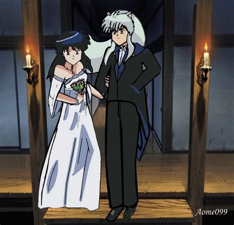 wedding kagome and inuyasha by makaomi on DeviantArt