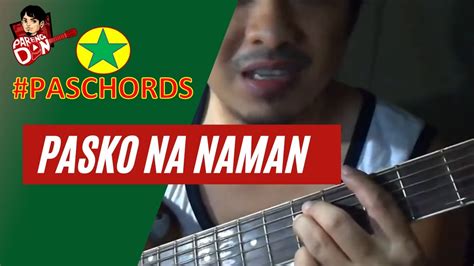 Pasko na naman guitar tutorial - songs for caroling - easy chords for beginners - YouTube