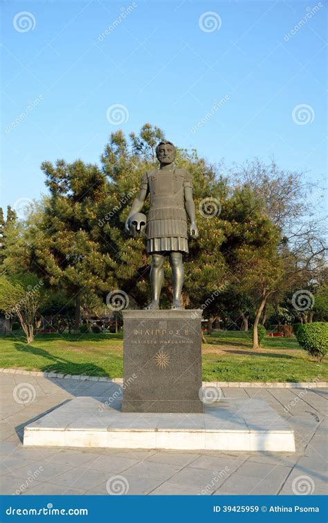 Statue of Philip II of Macedon in Thessaloniki Stock Image - Image of ...