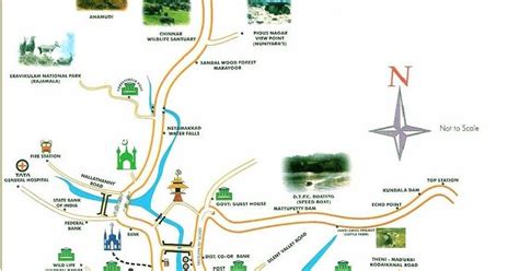 Munnar Map , Munnnar Location Map,Munnar Tourist Map,City Map of Munnar, Tourist Map of Munnar ...