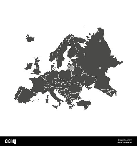 Highly Detailed Political Map Of Europe In Vector For - vrogue.co