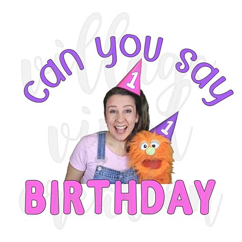 Ms. Rachel 1 First Birthday PNG File Download for Sublimation, DTF, Etc ...