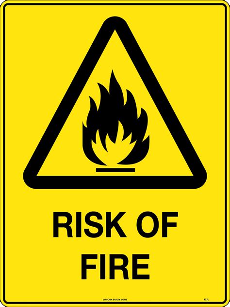 Caution Risk of Fire | Caution Signs | USS