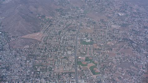 4K stock footage aerial video flyby suburban neighborhoods in Riverside, California Aerial Stock ...