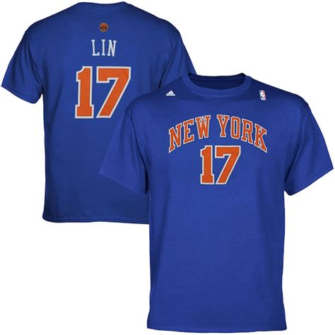 adidas New York Knicks Jeremy Lin Gametime T-Shirt - Royal Blue - NBA Store