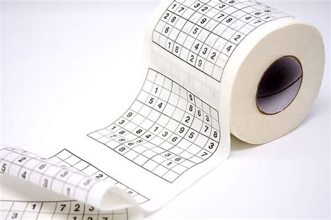 Royalty-Free photo: White and black Sudoku-printed tissue paper | PickPik