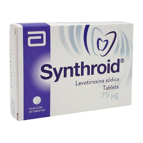 Synthroid 75 µg 30 tabletas | Walmart