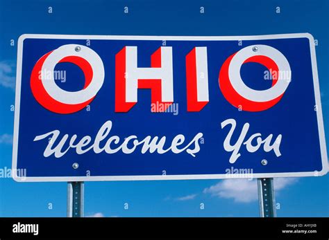 Welcome to Ohio Sign Stock Photo - Alamy