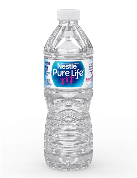 Pure Life Purified Bottled Water, 16.9 Oz., Case Of 24, 16.9 Fl Oz (Pack of 24) | Nestle pure ...