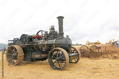 Vintage Steam traction engine Stock Photo | Adobe Stock