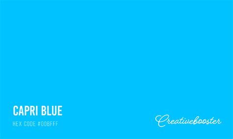 All About Color Capri Blue (Color Codes, Meaning and Pairings) – CreativeBooster