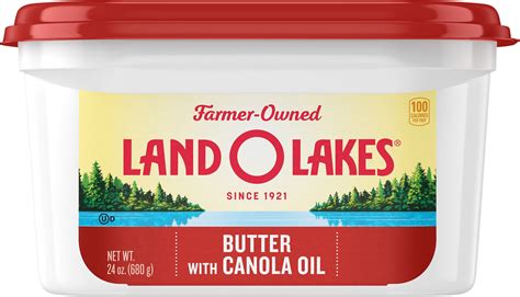 Land O Lakes® Butter with Canola Oil, 24 oz Tub - Walmart.com