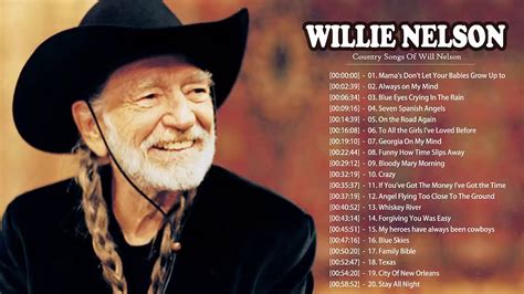 Willie Nelson Greatest Hits - Best Songs Of Willie Nelson - Willie Nelson Country Music Album ...