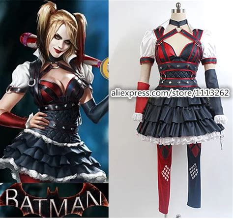 Batman Harley Quinn Costumes Suicide Squad Cosplay Outfit Halloween ...