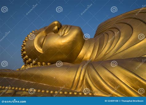 Sleeping Buddha Statue in Thailand Stock Photo - Image of temple, landmark: 52409108