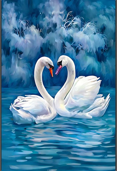 Elegant Swan Painting Vastu : Grace and Beauty on Canvas | ArtFactory