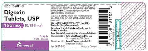 Digoxin Tablets: Package Insert - Drugs.com