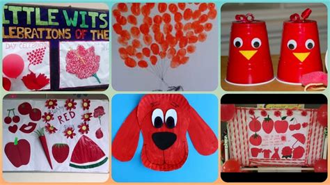 Red day activity ideas for school | School decoration ideas | - YouTube