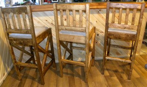 Rustic Bar Stools | Rustic bar stools, Diy bar stools, Rustic bar