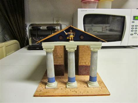 Tides of War: Paint Bench: Building a set of 28mm Greek Temples All Three Temples Finished!!!