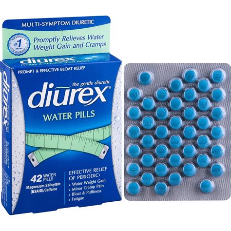 Diurex Water Pills Bloat Relief Original Formula Gentle Diuretic 42ct pack of 3 | eBay