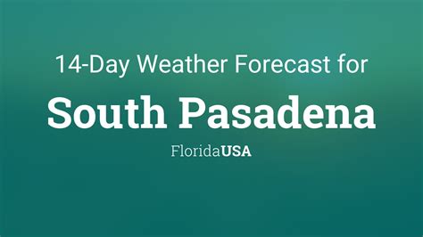 South Pasadena, Florida, USA 14 day weather forecast