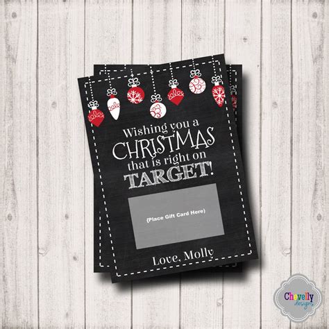 Target Christmas Gift Card Printable XMAS004 Target