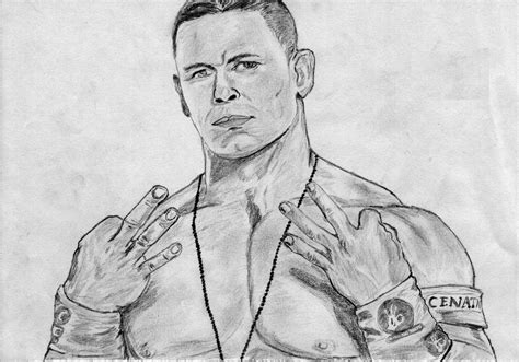 Words Celebrities Wallpapers: John Cena paintings`Sketches 2014