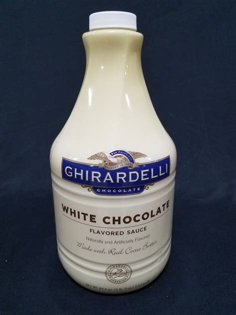 CLASSIC WHITE CHOCOLATE SAUCE GHIRARDELLI 89.4OZ 6CT – South Holland ...