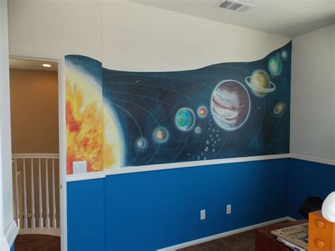 Solar System Wall Painting - Mural Wall