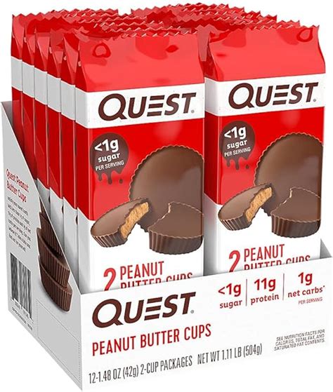 Quest Protein Peanut Butter Cups (Box of 12) : Amazon.ca: Health ...